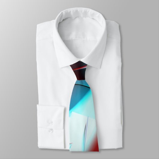 Simple heart design, crystalline tone mix in curve ネクタイ (タイ)