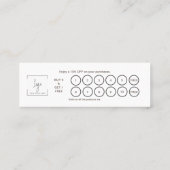 Simple Heart Elegant ロイヤリティカード (裏面)