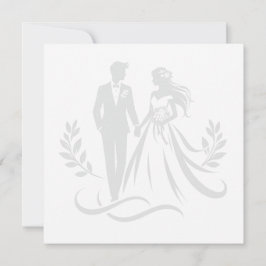 Simple Heart Wedding Thank You Card – Customizable