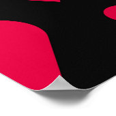 Simple hearts seamless pattern. Valentines day bac ポスター (角)