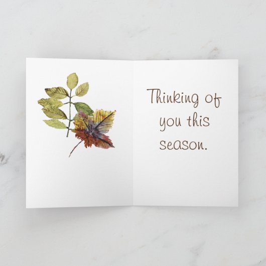 Simple Hello Card for Friend カード (内部)