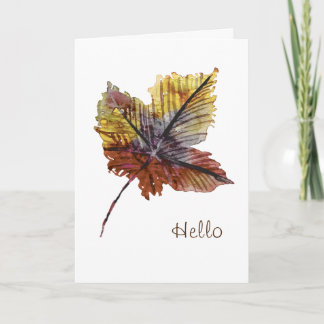 Simple Hello Card for Friend カード