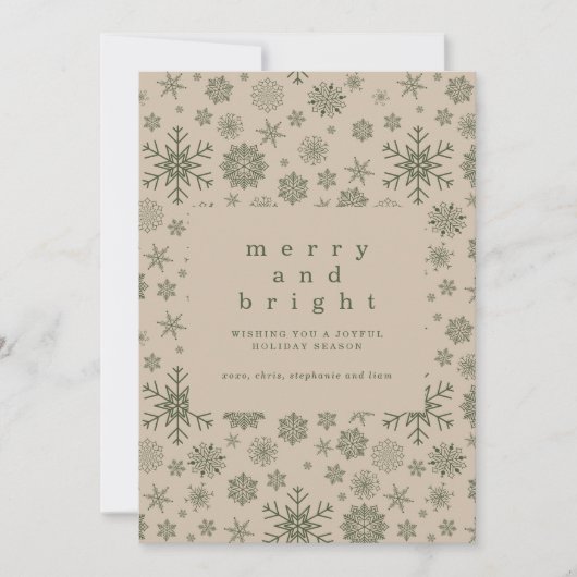 Simple Holiday Card with Photo 招待状 (正面)