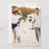 Simple Holiday Card with Photo 招待状 (裏面)