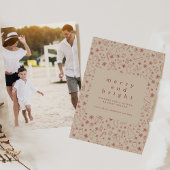 Simple Holiday Card with Photo 招待状