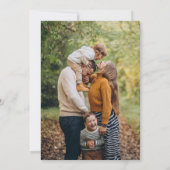 Simple Holiday Card with Photo 招待状 (裏面)