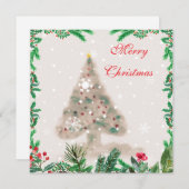 Simple holiday greeting cards シーズンカード (正面/裏面)
