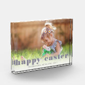 Simple Holiday Minimalist Happy Easter Spring  フォトブロック (左)