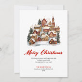 Simple Holiday Scene Christmas Greeting Card シーズンカード (正面)