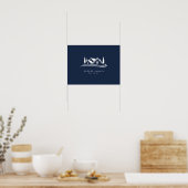 Simple Home Logo Navy Blue Realtor, Real Estate ポスター (キッチン)