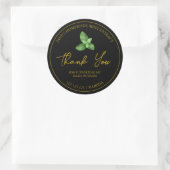 Simple Homemade Mint Extract Thank You Label ラウンドシール (バッグ)