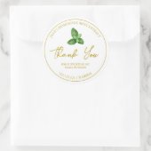 Simple Homemade Mint Extract Thank You Label ラウンドシール (バッグ)