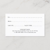 Simple Honey Farm Business   割引カード (裏面)