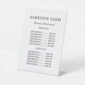 Simple Honey Farm Business 台座サイン (正面)