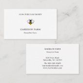 Simple Honey Farm Business 名刺 (正面/裏面)