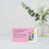 Simple House Cleaning Maid Service コーリングカード (スタンド正面)