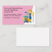 Simple House Cleaning Maid Service コーリングカード (正面/裏面)