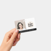 Simple Identification Logo Photo Employee バッジ (Handheld)