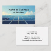 Simple image of a solar panel 名刺 (正面/裏面)