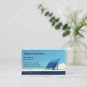 Simple image of a solar panel 名刺 (スタンド正面)