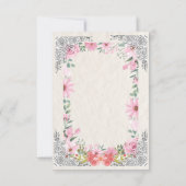 Simple Indian Wedding RSVP Card | Elegant  (裏面)