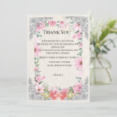 Simple Indian Wedding Thank You Card | Elegant  サンキューカード (スタンド正面)