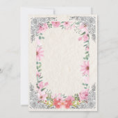 Simple Indian Wedding Thank You Card | Elegant  サンキューカード (裏面)