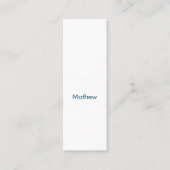 simple initial letter monogram add your name lett  コーリングカード (正面)