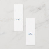 simple initial letter monogram add your name lett コーリングカード (正面/裏面)