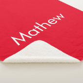 simple initial letter monogram add your name lett  シェルパブランケット (3/4)