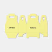 simple initial letter monogram add your name lett  フェイバーボックス (折り畳みなし)
