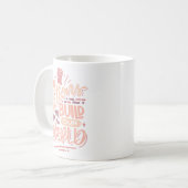 Simple Inspiring Quote Soft Pink Coral Radiant コーヒーマグカップ (正面左)