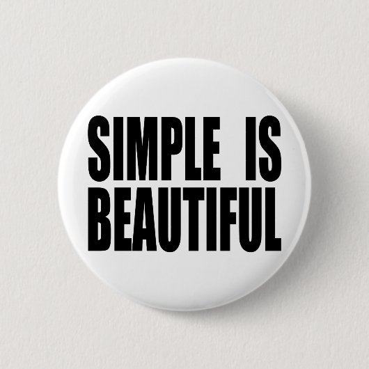 SIMPLE_IS_BEAUTIFUL 缶バッジ (正面)