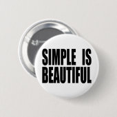 SIMPLE_IS_BEAUTIFUL 缶バッジ (正面&裏面)
