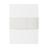 Simple Ivory Classic Crest Monogram Wedding 招待状ベリーバンド (裏面例)