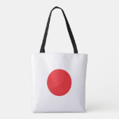 Simple Japan Flag Design Casual トートバッグ (裏面)
