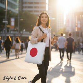 Simple Japan Flag Design Casual トートバッグ