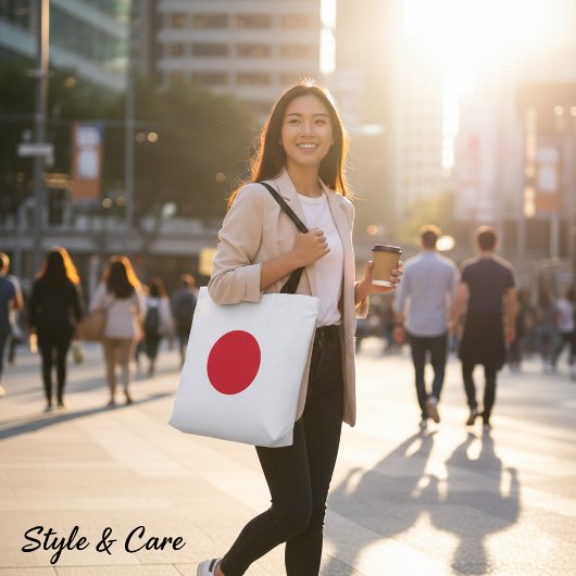 Simple Japan Flag Design Casual トートバッグ