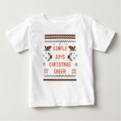 Simple Joys Ugly Sweater Christmas Kids Toddlers  ベビーTシャツ (正面)
