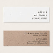 Simple Kraft Paper Stud Earring Display Card (正面&裏面)