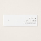 Simple Kraft Paper Stud Earring Display Card (正面)