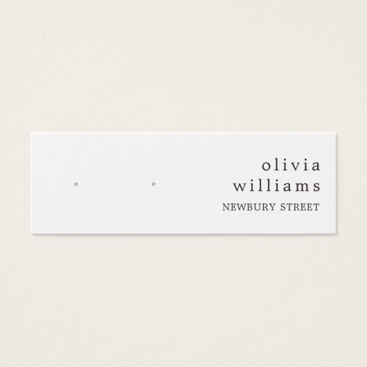 Simple Kraft Paper Stud Earring Display Card (正面)