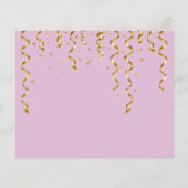 Simple Lavender  Budget Couples Shower Invitation チラシ (裏面)