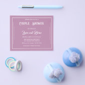 Simple Lavender  Budget Couples Shower Invitation チラシ (シングル)