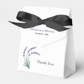 Simple Lavender Wedding フェイバーボックス (正面サイド)