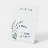 Simple Lavender Wedding Gifts & Cards 台座サイン (正面)