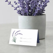 Simple Lavender Wedding Place Cards プレイスカード