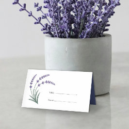 Simple Lavender Wedding Place Cards プレイスカード
