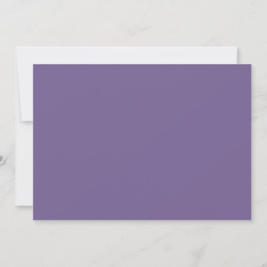 Simple Lavender Wedding Save The Date Invitation 招待状 (裏面)