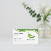 Simple Lawn Care & Landscaping Logo Professional 名刺 (スタンド正面)